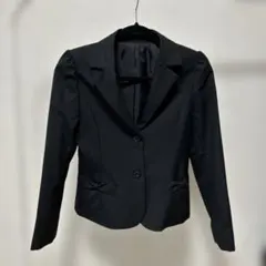 コムサイズム　ブラック パフスリーブ ブレザー　 160㌢(パンツとセットで)