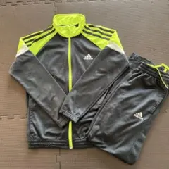 adidas ジャージ上下セットアップ ブラック×イエロー