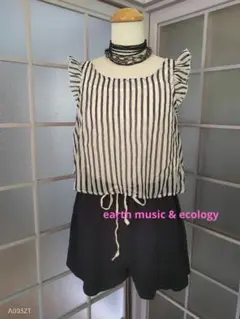 earth music & ecology★オールインワン フリル ボーダーのサムネイル