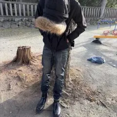 ダークブルースリムフィットデニム