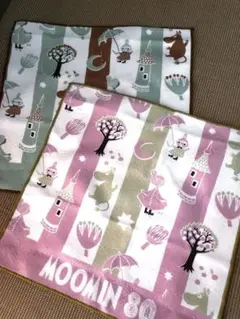 MOOMIN／タオルハンカチ２枚