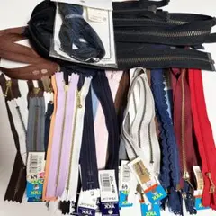 未使用　大量35本　ファスナーセット 多彩な色・長さ