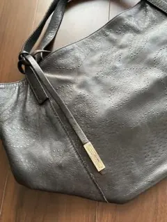 GIANNI CHIARINI 本革トートバッグ　ドット模様　イタリア製