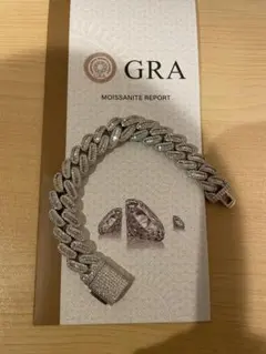 モアサナイトキューバンリンクブレスレット