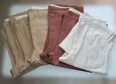 ユニクロ　UNIQLO　ハイウエストストレートチノパン　6本セット