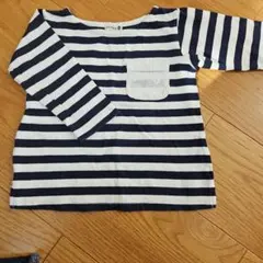 ブランシェス　ストライプ柄長袖Tシャツ