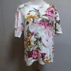 Otto 花柄 半袖Tシャツ LL ホワイトのサムネイル