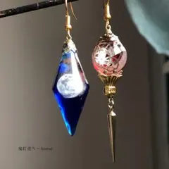 【ammyu様専用】レジン 春雀.麻の葉春桜とびつき猫2ペア4匹セット（119）