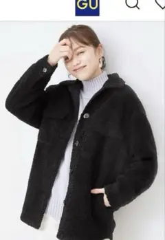 GU ボアCPOジャケットSD 黒