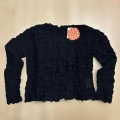 Dot&Stripes CHILD WOMANレースデザインシースルートップス
