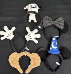 ディズニーキャラクターカチューシャ5本セット