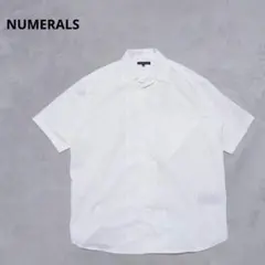 A2-3117　シャツ　半袖　スナップボタン　ロゴ　カジュアル　M【ヌメラルズ】