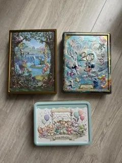 ディズニーキャラクター缶 3点　ファンタジースプリングス・ダッフィー