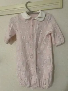 miffy ウサギと花柄ロンパース 50-70cm