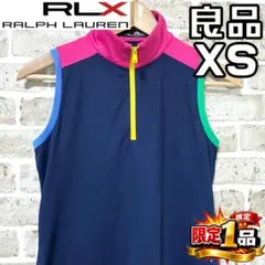 【フォロー割】良品 RLX ラルフローレン レディース ノースリーブポロ XS