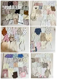 子供服　70〜80 117着　まとめ売り　カバーオール　女の子　肌着　ベビー服