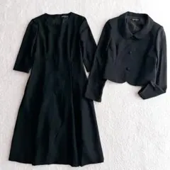 美品✨ 東京ソワール ブラックフォーマル 礼服 ワンピース セットアップ 9号