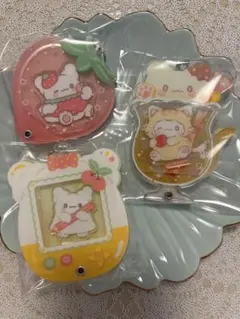 はなまるおばけ サンリオ カスタムアクリルチャーム ソーダ ミニゲーム機 イチゴ