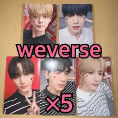 TXT トレカ sanctuary weverse ラキドロ 5種コンプ ×5①