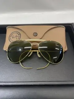 Ray-Ban Aviator サングラス グリーンレンズ ゴールドフレーム