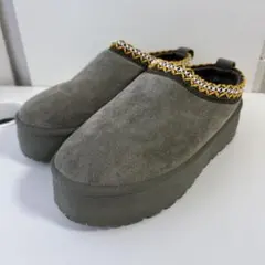 グレー スエード ムートンブーツ (23.5cm)のサムネイル