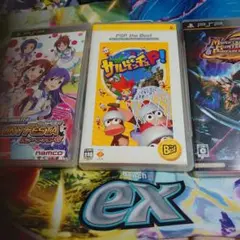 ジャンク。PSP ゲーム3本セット アイマス サルゲッチュ モンスターハンター3