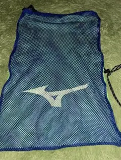Mizuno メッシュバッグ 青緑　道具入れ