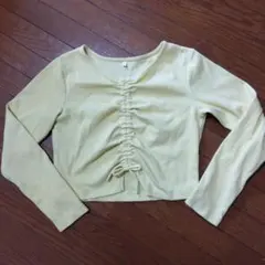 ショート丈イエロートップスのサムネイル