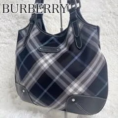 バーバリー ブルーレーベル トートバッグ ノバチェック レザー 総柄 A4