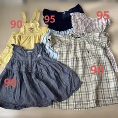 女の子服 ワンピース 90 95 半袖 Lee EASTBOY ドキンちゃん