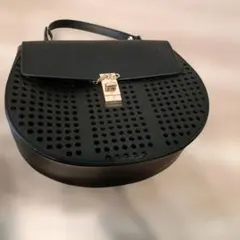 未使用】ブラックレザー ミニバッグ パーティにも使えます本革 
