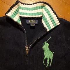 美品　ポロラルフローレン　ジップアップ　セーター　カーデ　8歳　130　140