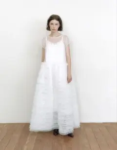 極美品】Bibiy. DARLENE SHUSHU DRESS(WHITE) - メルカリ