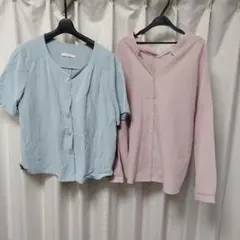 韓国　シャツ2枚セット 半袖と長袖