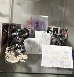 進撃の巨人 一番くじ 〜地ならし〜 リヴァイ ハンジフィギュアセット(おまけ有)