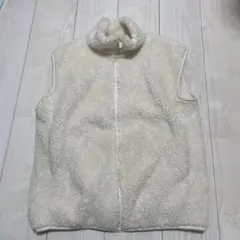 UNIQLO ホワイト フリースベスト Sサイズ
