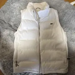 LACOSTE ラコステ ホワイト ダウンベスト