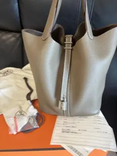 エルメス HERMES ハンドバッグ ピコタンロック MM エトゥープ未使用近いのサムネイル