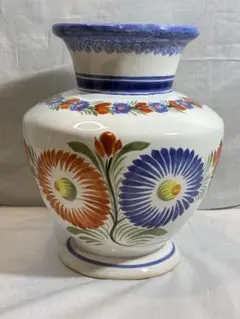 Henriot Quimper フランス製 陶器 フラワーベース 花瓶のサムネイル