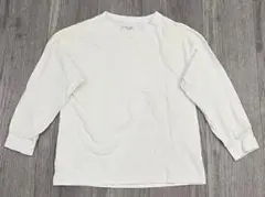 S103 グローバルワーク Tシャツ カットソー 長袖 130 ホワイトのサムネイル