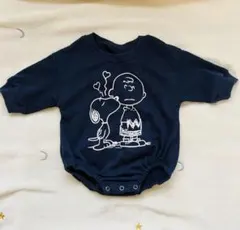 PEANUTSベビーロンパース ネイビー　韓国ベビー服