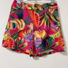 花柄ショートパンツ ピンク系