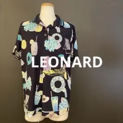 H9776◾️レオナール 総柄シャツ - メルカリ