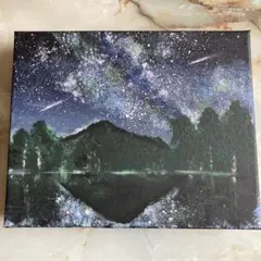 キャンバスアート アルリル画 星空 夜空 天の川 七夕 風景画 アート