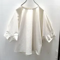 グリーンレーベルリラクシング　ドルマンブラウス　五分丈袖