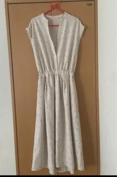 【IENA】 サテンスキッパーシャツワンピース◆ マキシ丈