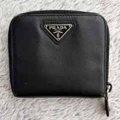 PRADA サフィアーノ 二つ折り財布 ブラックのサムネイル