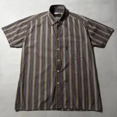 Ben Sherman イタリアンクロス マルチストライプ 半袖シャツ Lサイズのサムネイル