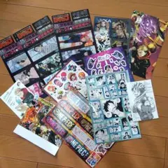 少年ジャンプ　付録　呪術廻戦ヒロアカ魔男のイチワンピース他　クリアしおり、シール