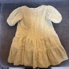 値下げ！green label relaxingライトグリーン半袖ワンピース